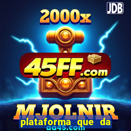 plataforma que da 30 reais para jogar